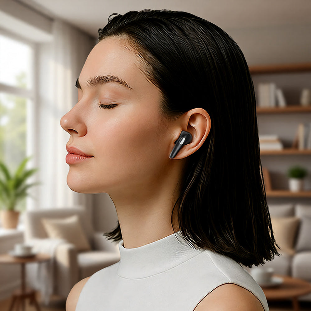 Kit mains libres Bluetooth Acefast W3, TWS, ANC, Noir