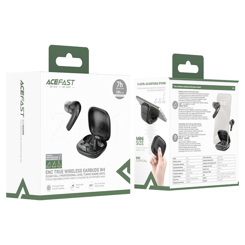 Kit mains libres Bluetooth Acefast W4, TWS, Beige