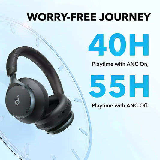Mains libres Bluetooth Anker SoundCore Space On, Multipoint, A2DP, ANC, Noir A3035G11