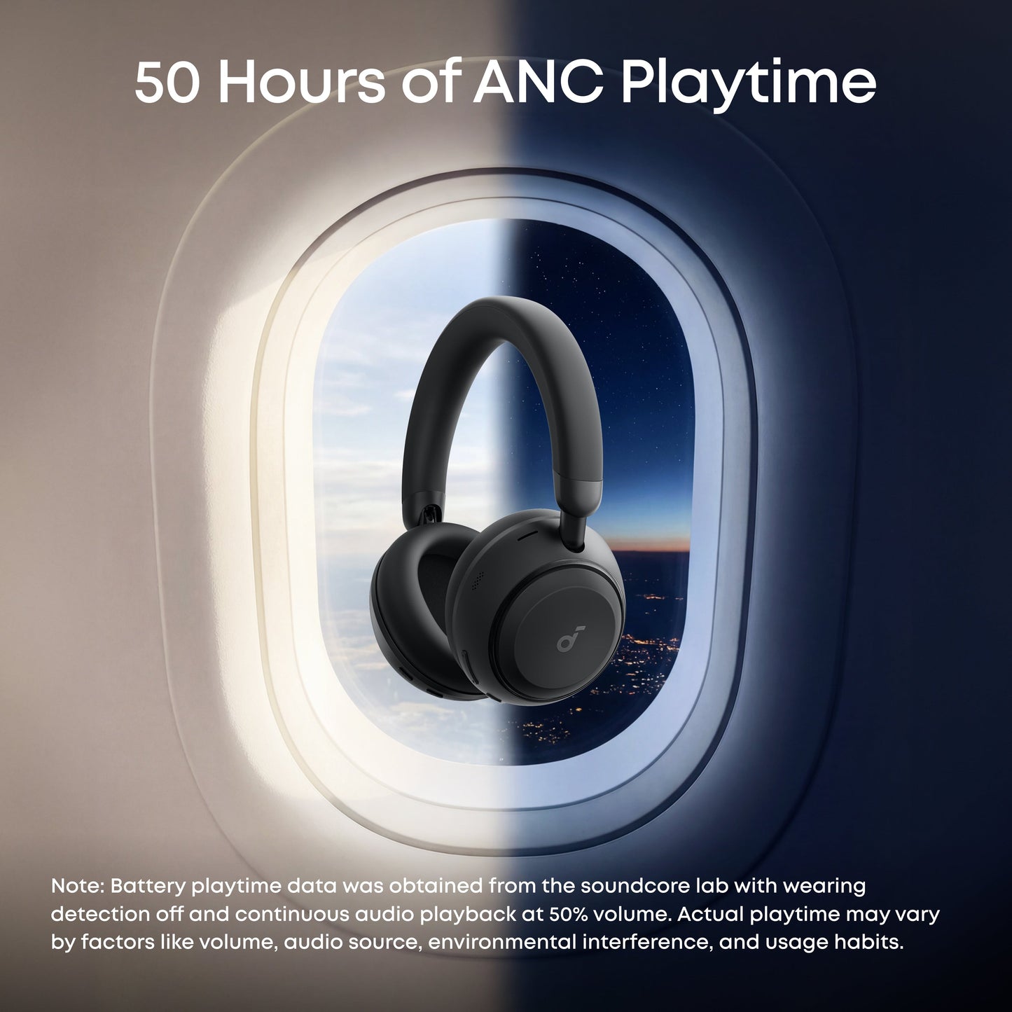 Kit mains libres Bluetooth Anker SoundCore Space 2, A2DP, ANC, Noir D1402G11