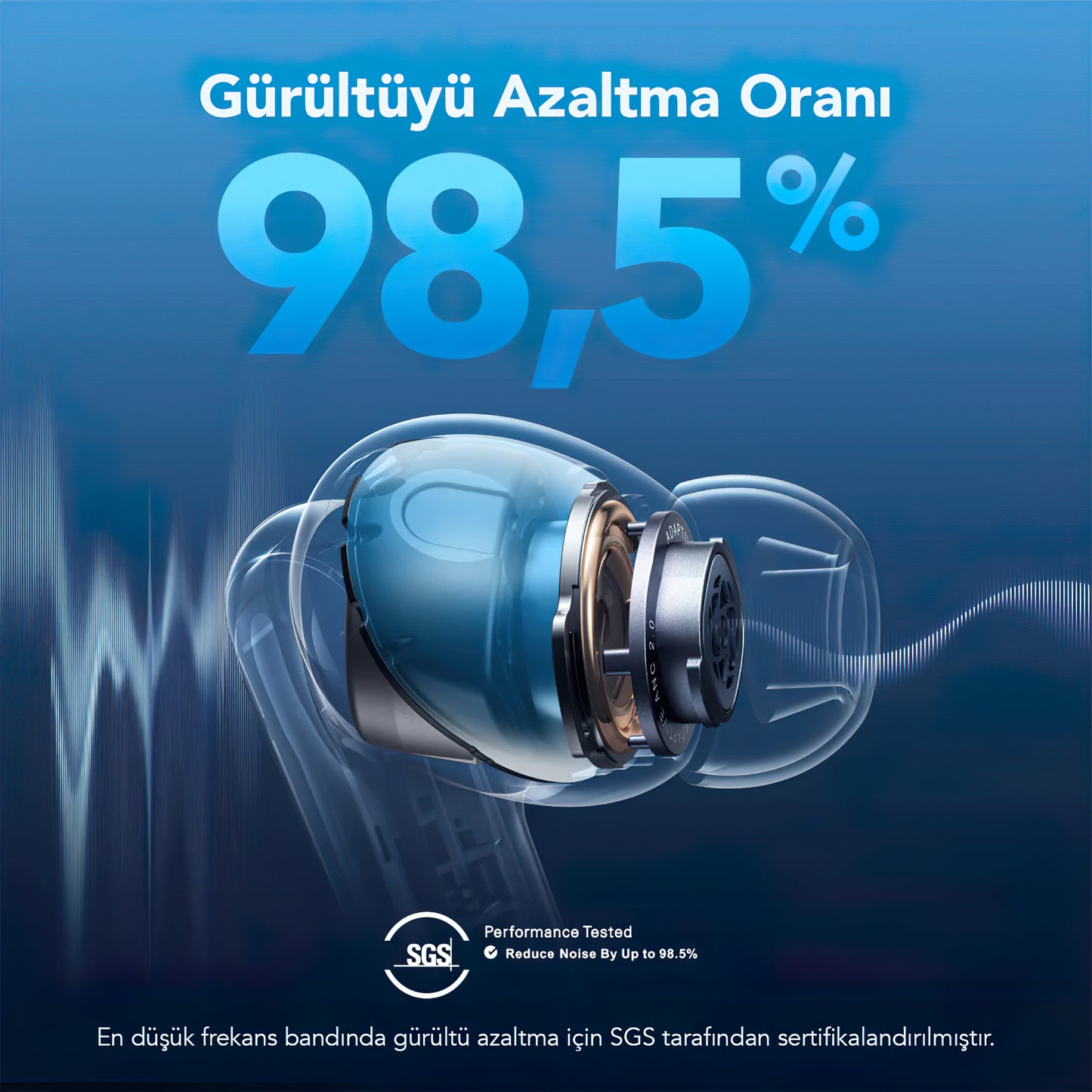 Bluetooth Handsfree Anker SoundCore Liberty 4 NC, TWS, ANC, MultiPoint, Blue A3947G31