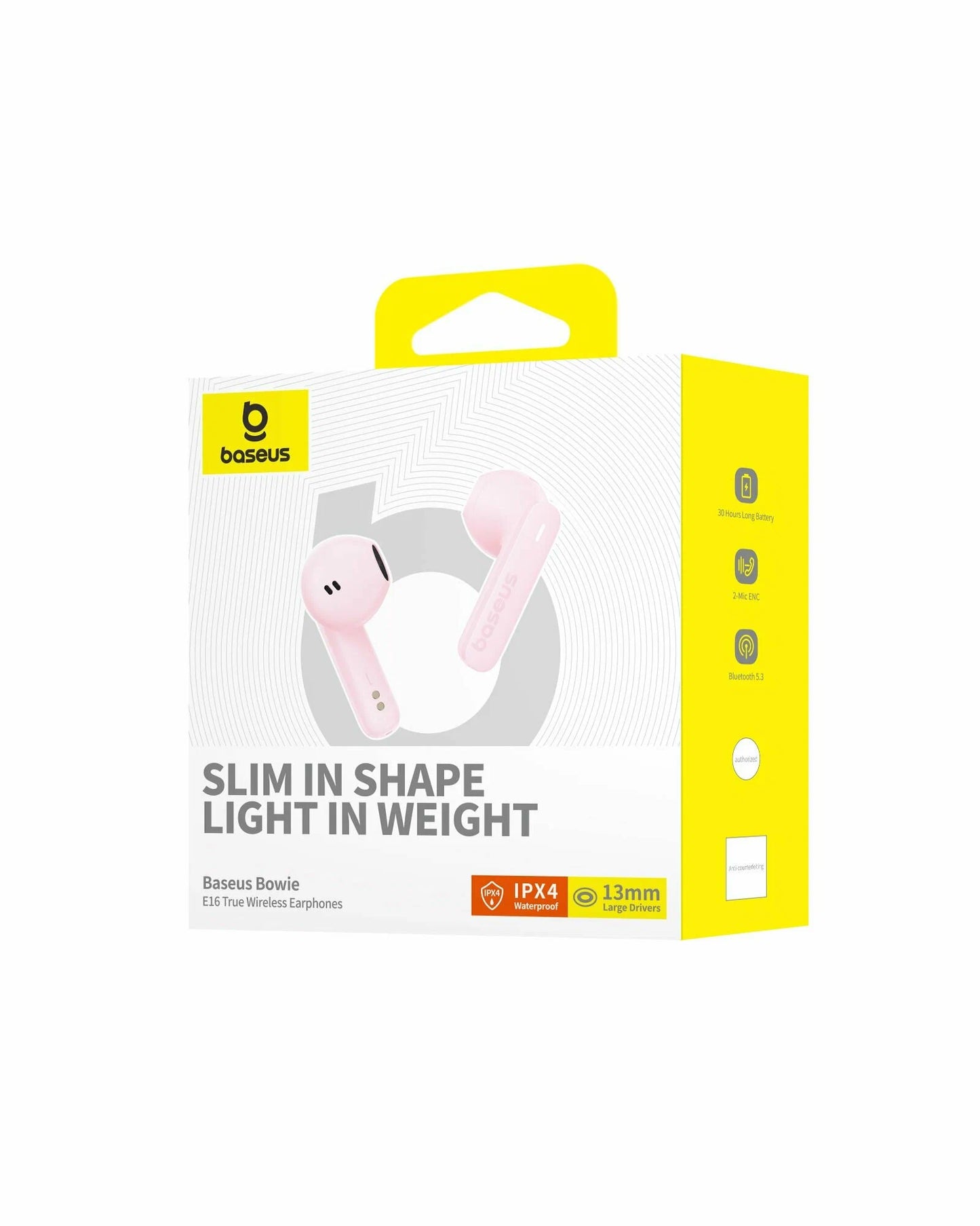 Écouteurs Bluetooth Baseus Bowie E16, TWS, Rose A00061900413-01