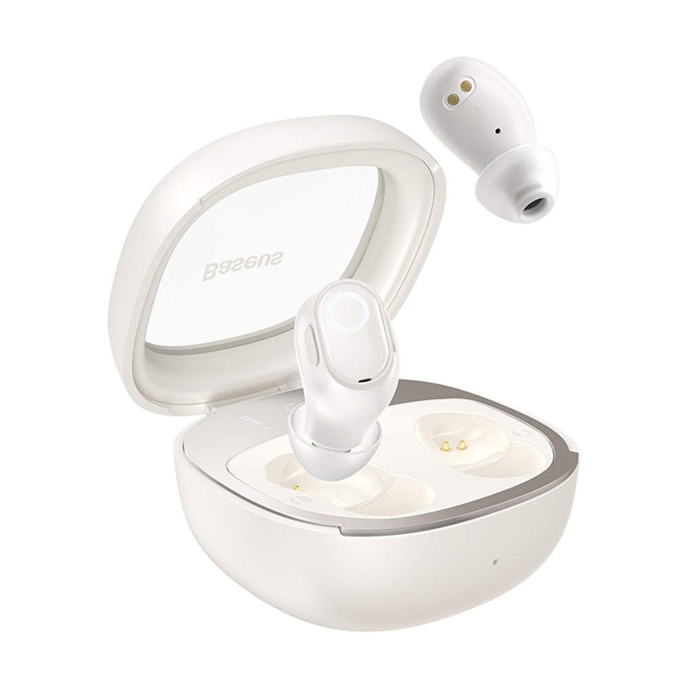 Handsfree Bluetooth Baseus WM02+, TWS, Blanc NGTW370302