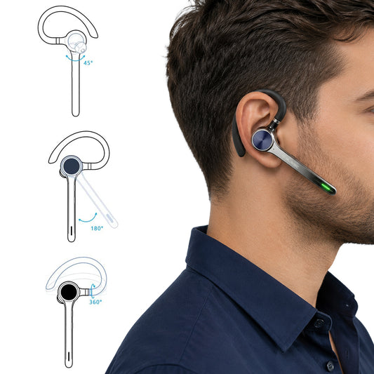 Kit mains libres Bluetooth Blavec Talk 1, MultiPoint, A2DP, Noir
