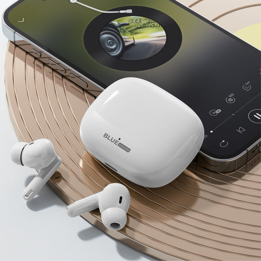 Mains libres Bluetooth Blue Power BPX34, TWS, blanc