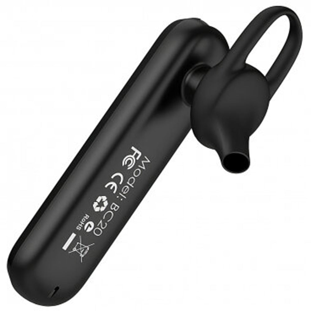 Kit mains libres Bluetooth Borofone BC20 Smart Business, A2DP, Noir