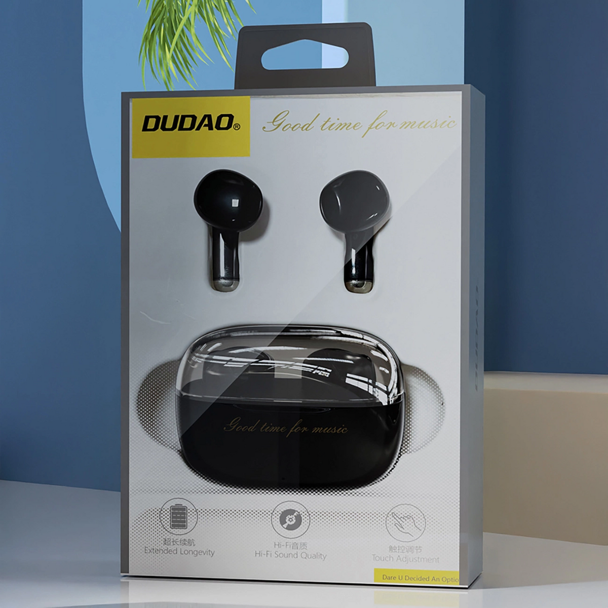 Kit mains libres Bluetooth Dudao U8, TWS, Noir