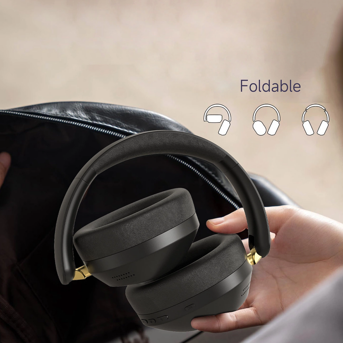 Kit mains libres Bluetooth Dudao X22 Max, A2DP, ANC, Noir