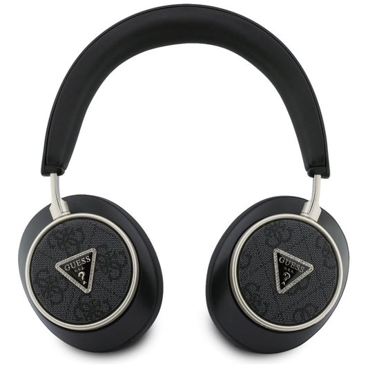 Kit mains libres Bluetooth Guess 4G Logo Triangle Doré, A2DP, Noir