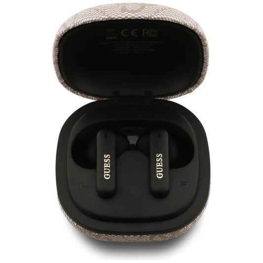 Kit mains libres Bluetooth Guess 4G Classic Metal Logo, TWS, Rose