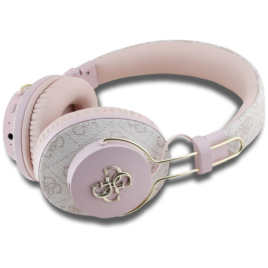 Kit mains libres Bluetooth Guess 4G Logo Métallique, A2DP, Rose
