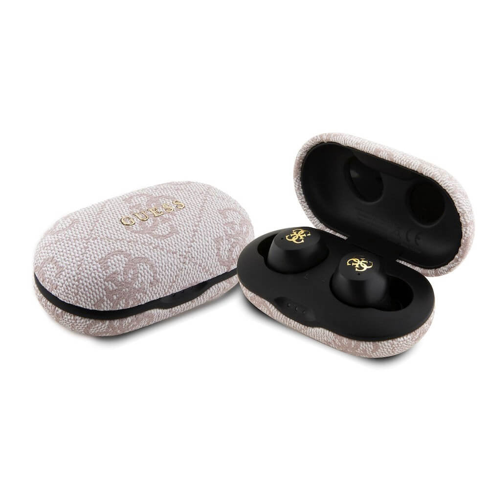Kit mains libres Bluetooth Guess 4G Metal, TWS, Rose