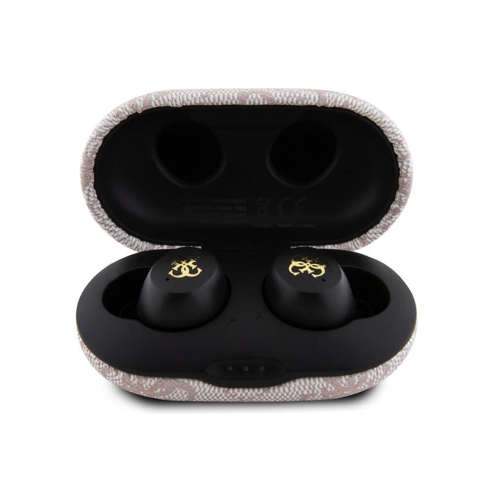 Kit mains libres Bluetooth Guess 4G Metal, TWS, Rose