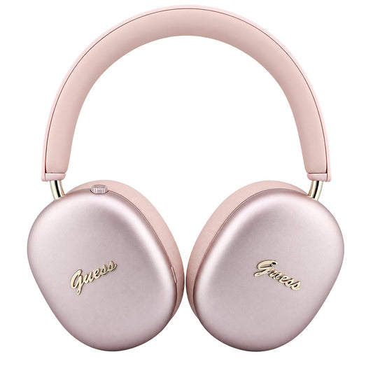 Kit mains libres Bluetooth Guess Metal Script Logo, A2DP, rose