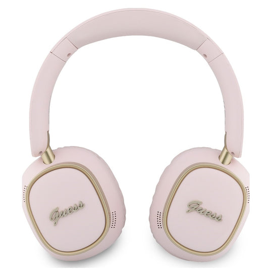 Kit mains libres Bluetooth Guess Rectangle Metal Script, A2DP, Rose