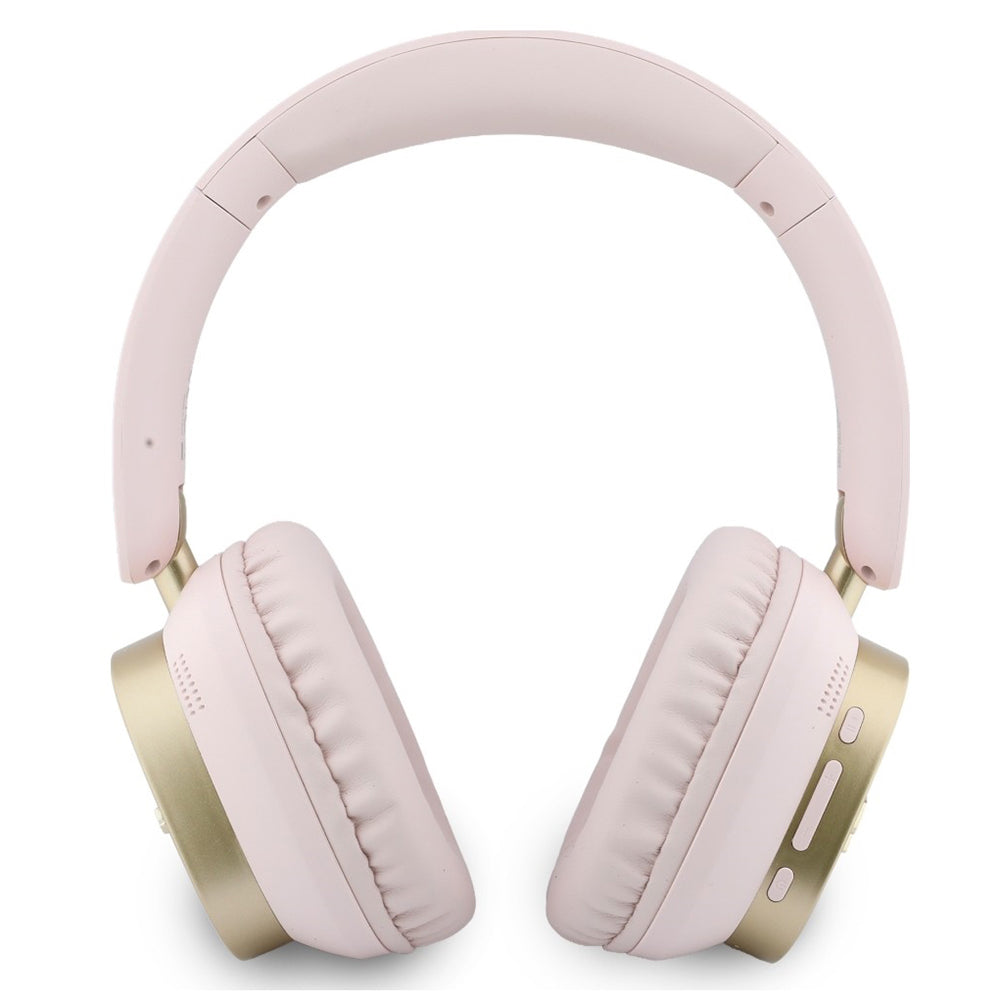 Kit mains libres Bluetooth Guess Rectangle Metal Script, A2DP, Rose
