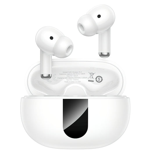 Kit mains libres Bluetooth HOCO EQ26, TWS, ANC, Blanc