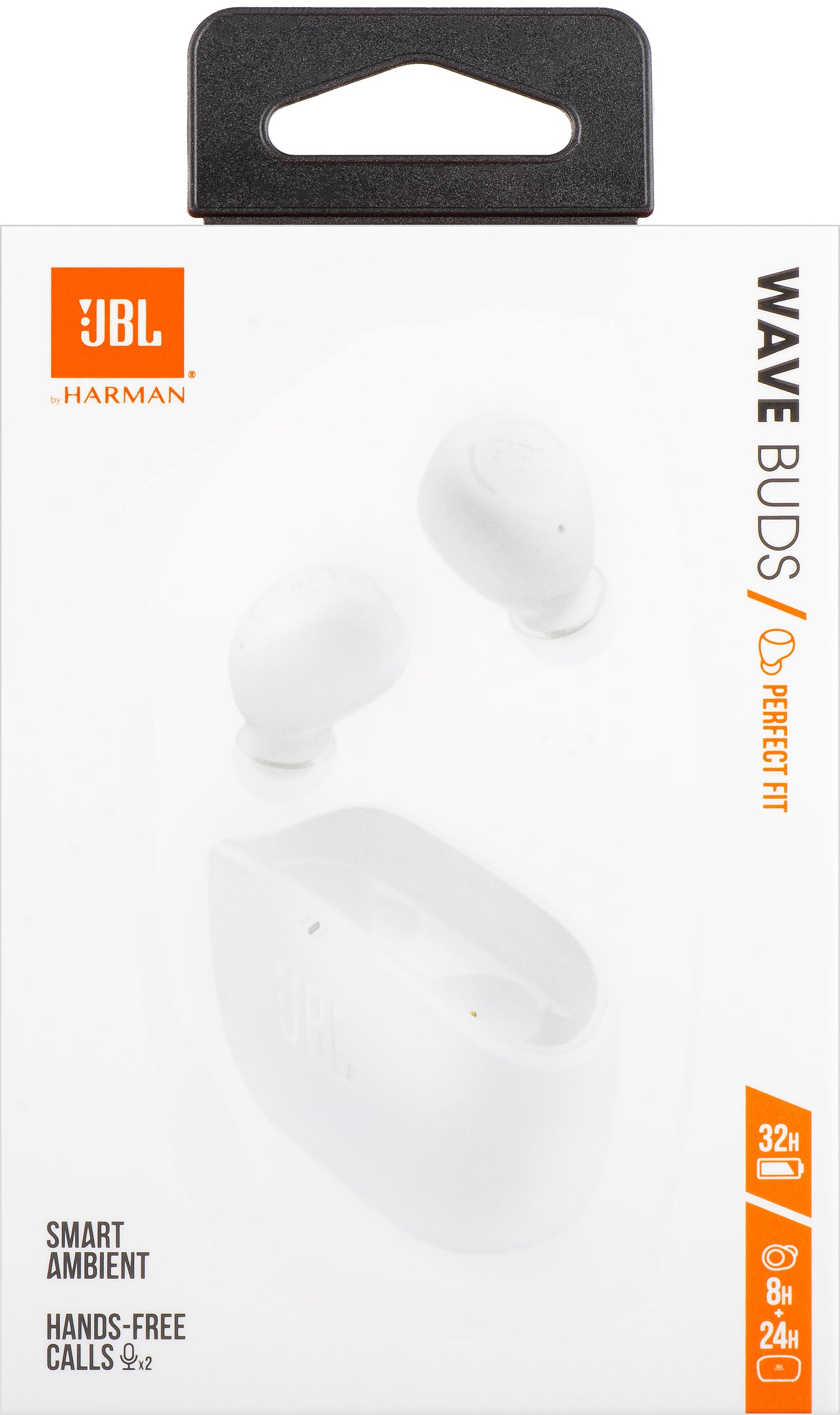 Kit mains libres Bluetooth JBL Wave Buds, TWS, blanc JBLWBUDSWHT