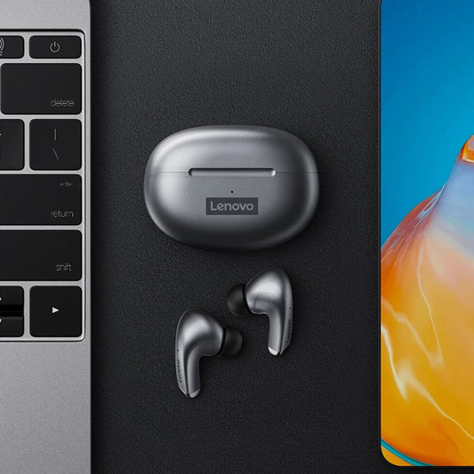 Handsfree Bluetooth Lenovo ThinkPlus LP5, TWS, Blanc