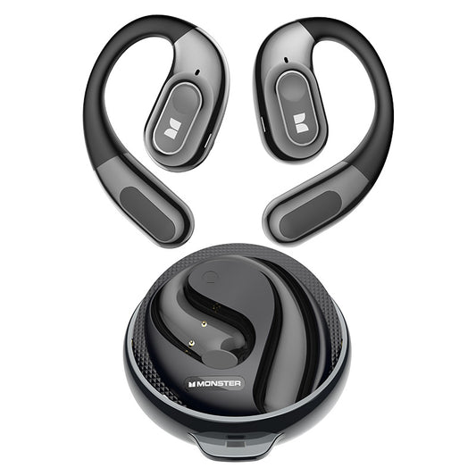 Kit mains libres Bluetooth Monster AC330 AI Translation, TWS, Noir
