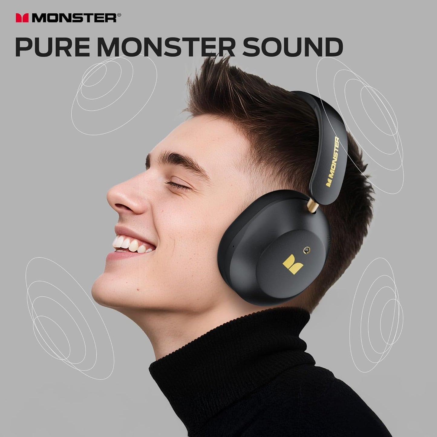 Kit mains libres Bluetooth Monster Persona 6th, MultiPoint, A2DP, ANC, Noir