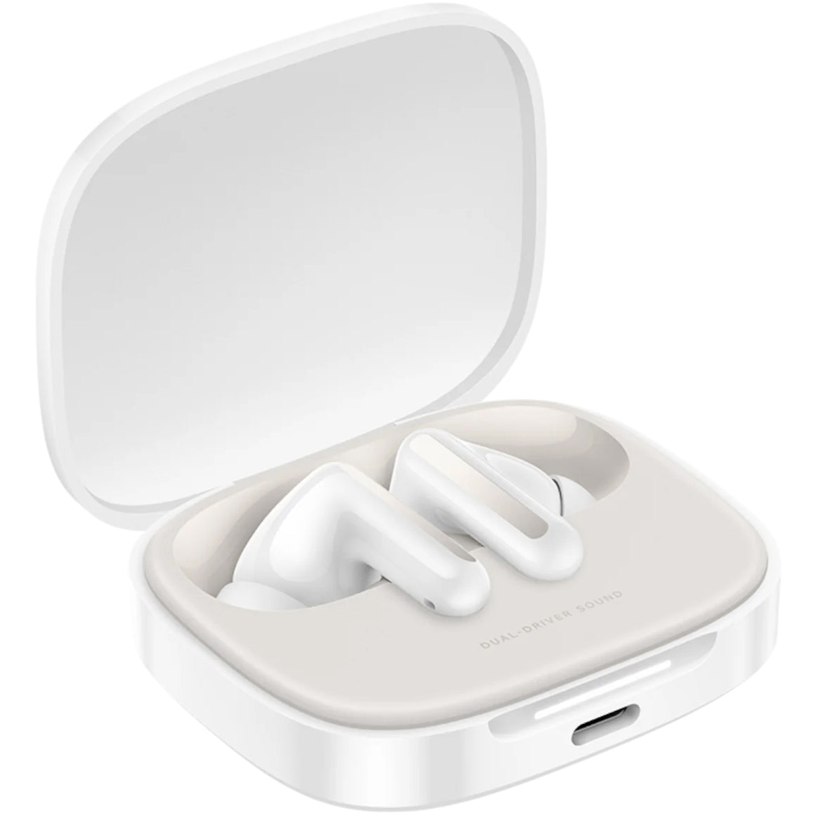 Kit mains libres Bluetooth Xiaomi Redmi Buds 6, TWS, ANC, Blanc BHR9250GL