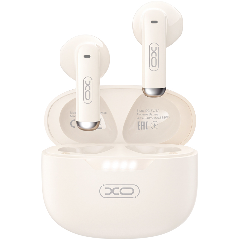 Kit mains libres Bluetooth XO Design G50, TWS, Beige