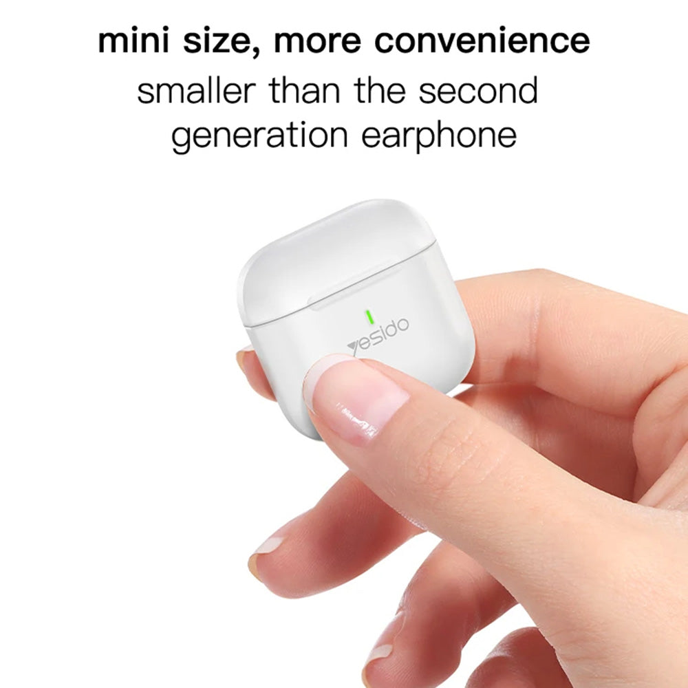Kit mains libres Bluetooth Yesido TWS17, TWS, Blanc