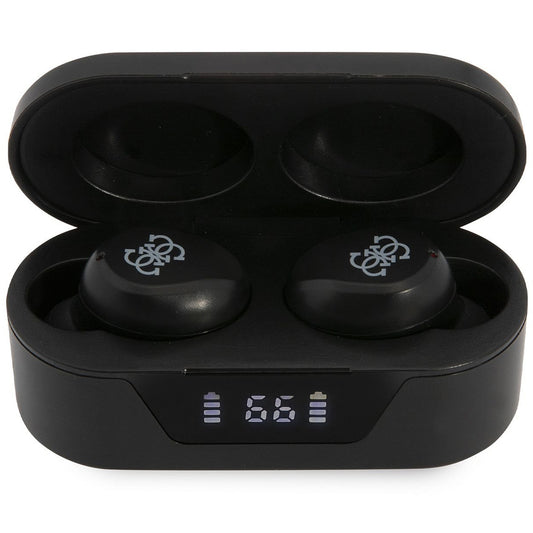 Kit mains libres Bluetooth Guess Classic Logo, TWS, Noir