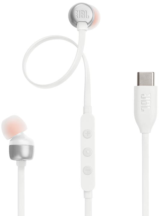 Casque mains libres USB-C JBL Tune 310C, Blanc JBLT310CWHT