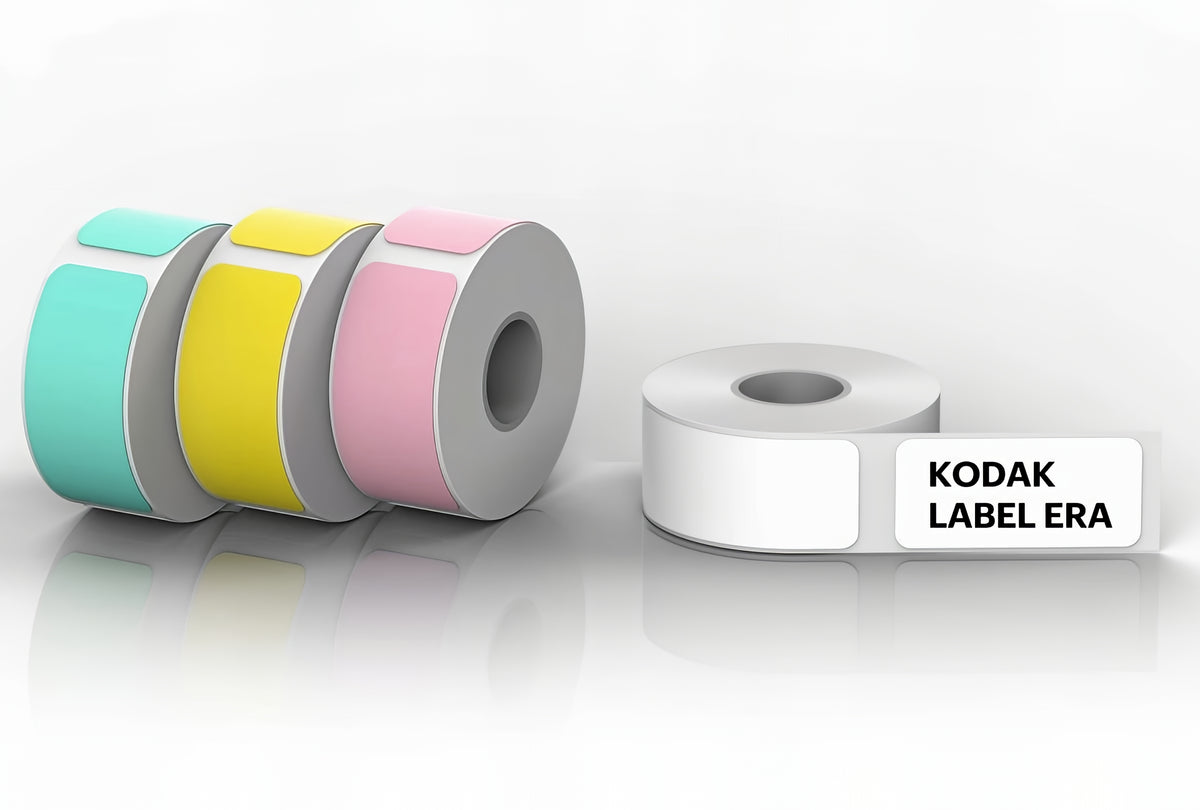 Rouleau d'étiquettes autocollantes pour imprimante Kodak Label Era, lot de 12 pièces