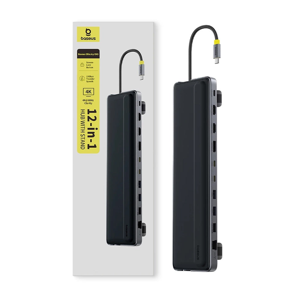 Hub USB-C Baseus EliteJoy EH3, 12en1, Gris B00051300111-00