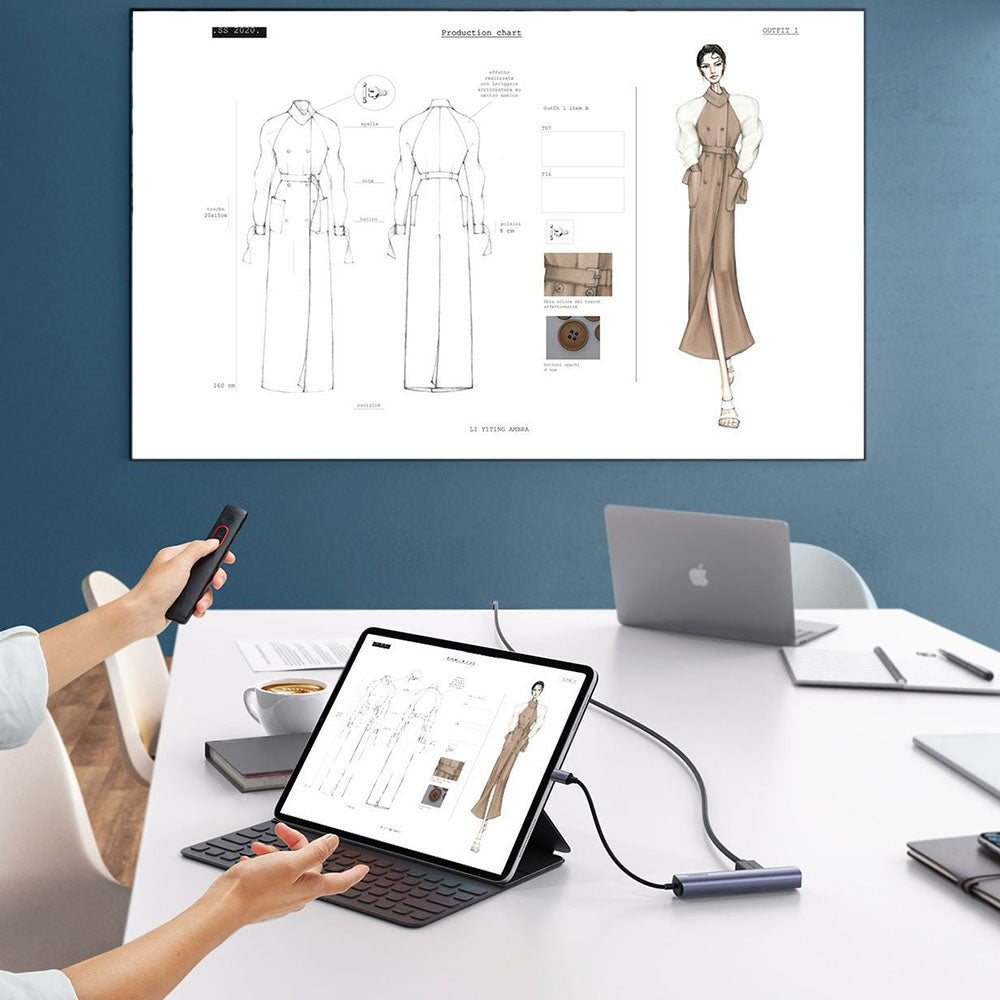 Hub USB-C UGREEN CM418 (10919), 2 x USB-A 3.0 - 1 x USB-C - 1 x HDMI - 1 x RJ45, Gris