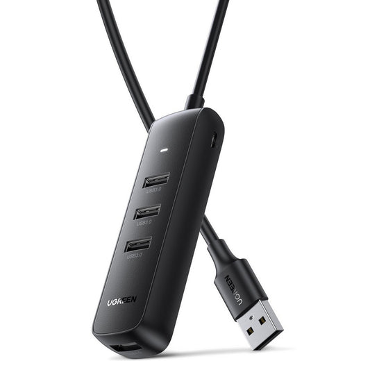 Hub USB UGREEN CM416, 4 x USB-A 3.0, 0.25m, Noir