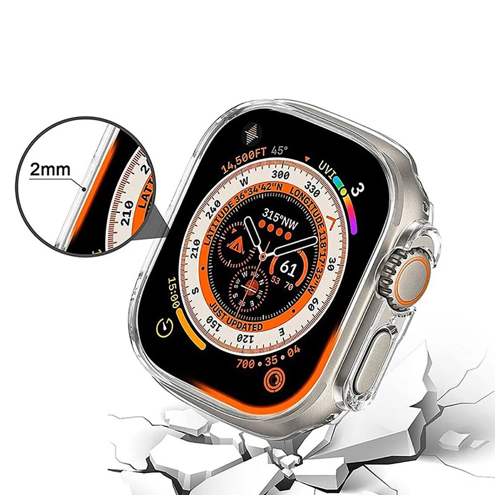 Coque Anank Screen Guard pour Apple Watch Series 7 45mm, Noire