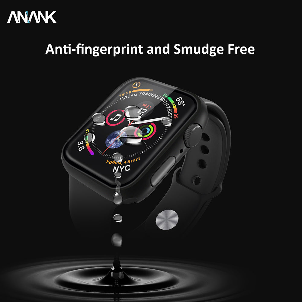Coque Anank Screen Guard pour Apple Watch Series 7 45mm, Noire