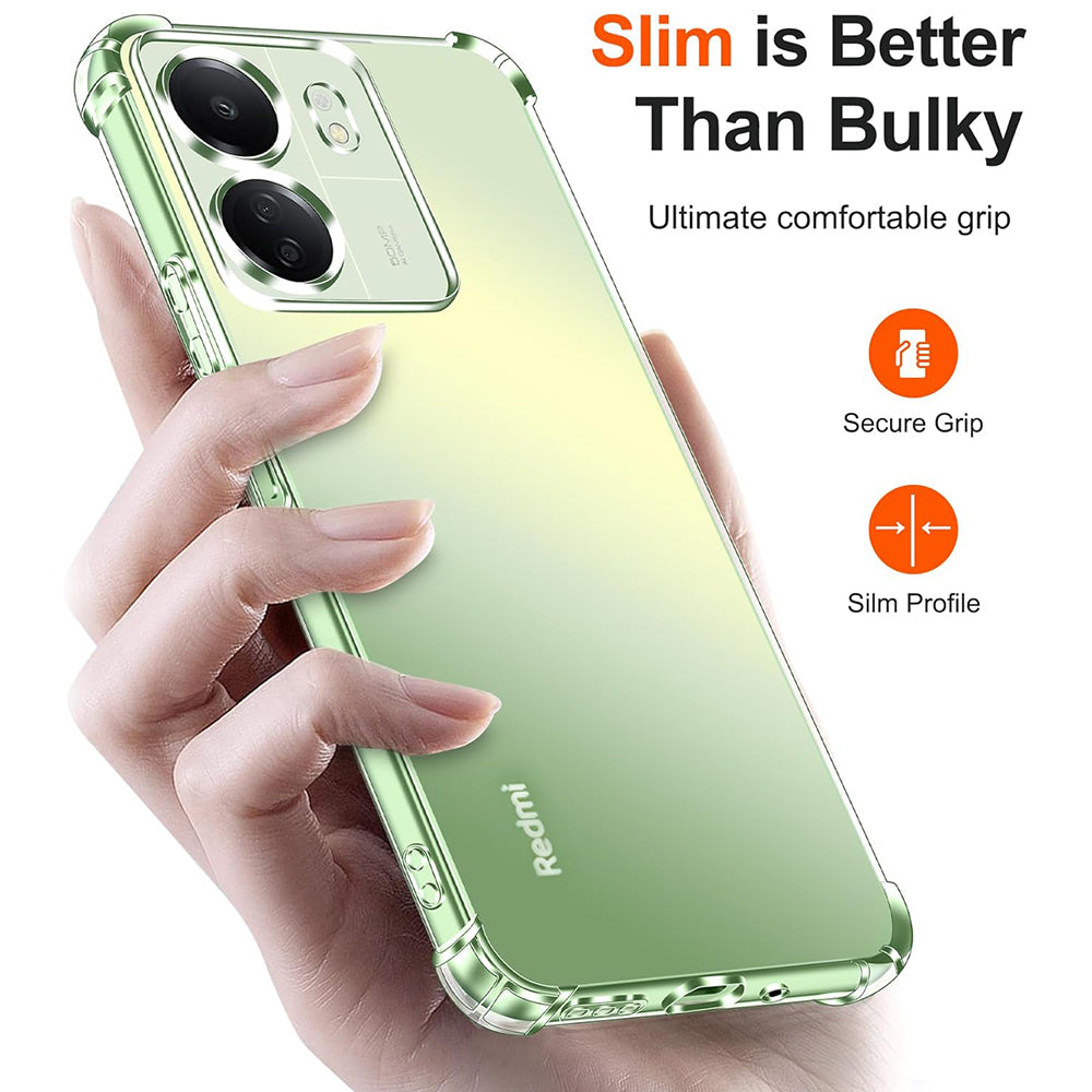 Coque de protection pour caméra pour Xiaomi Poco C65 / Redmi 13C, Techsuit, Antichoc Claire, Transparente
