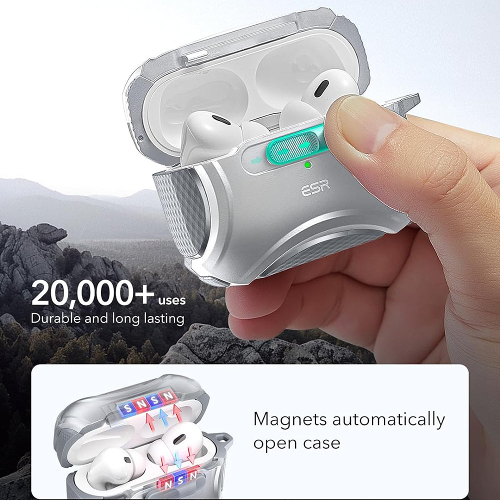 Coque ESR Cyber pour Apple AirPods Pro Series, Gris