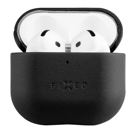 Étui Fixed PodsLeather pour Apple AirPods 4, Noir