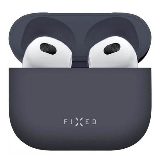 Étui Fixed Silky pour Apple AirPods 4, Bleu