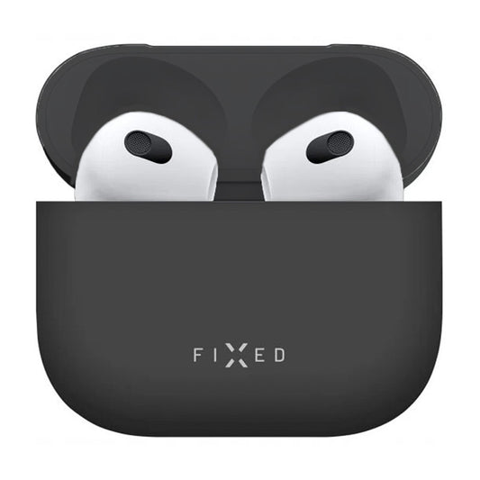 Étui Fixed Silky pour Apple AirPods 4, Noir