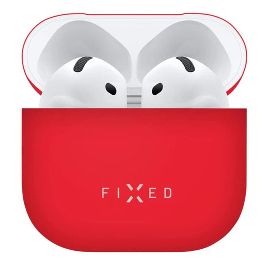 Étui Fixed Silky pour Apple AirPods 4, Rouge