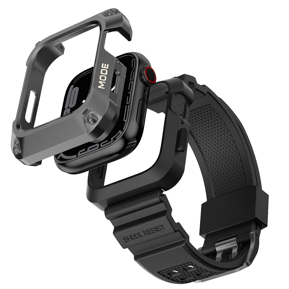 Bracelet Lito RuggedArmor pour Apple Watch 44mm Series, Gris