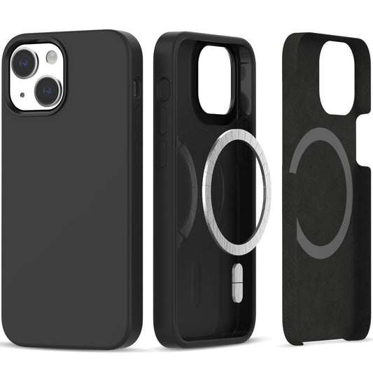 Coque MagSafe pour Apple iPhone 14/13, Tech-Protect, Silicone, Noir