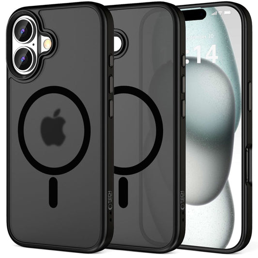 Étui MagSafe pour Apple iPhone 16 Plus, Tech-Protect, Magmat, noir