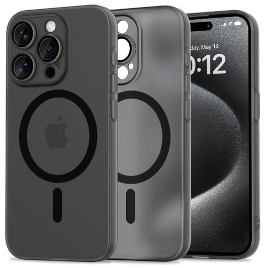 Étui MagSafe pour Apple iPhone 15 Pro, Tech-Protect, MagSlim, noir