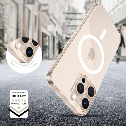 Étui MagSafe pour Apple iPhone 16 Pro, Tech-Protect, Flexair+, Transparent