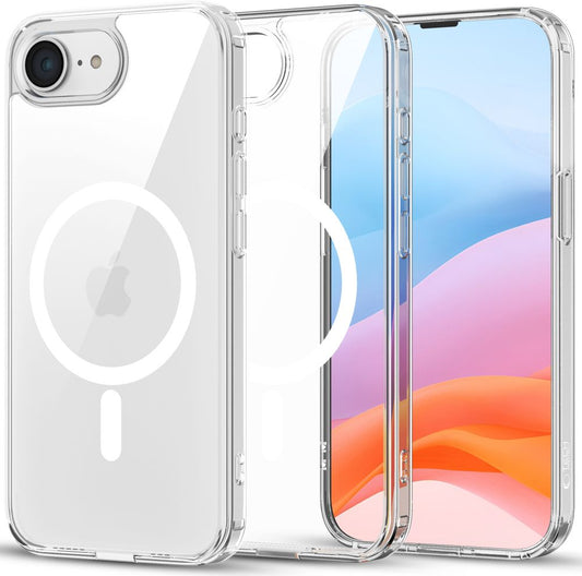 Coque MagSafe pour Apple iPhone 16e, Tech-Protect, Flexair Hybrid, Transparente