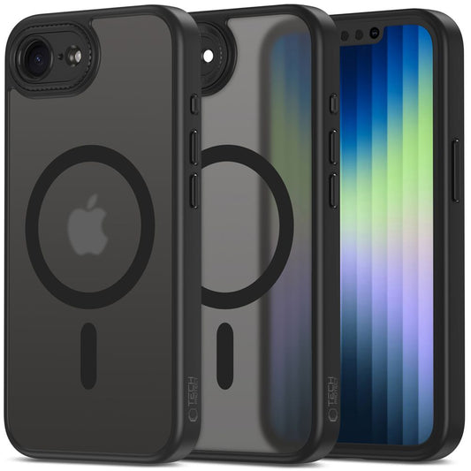 Coque MagSafe pour Apple iPhone 16e, Tech-Protect, Magcam, Noire
