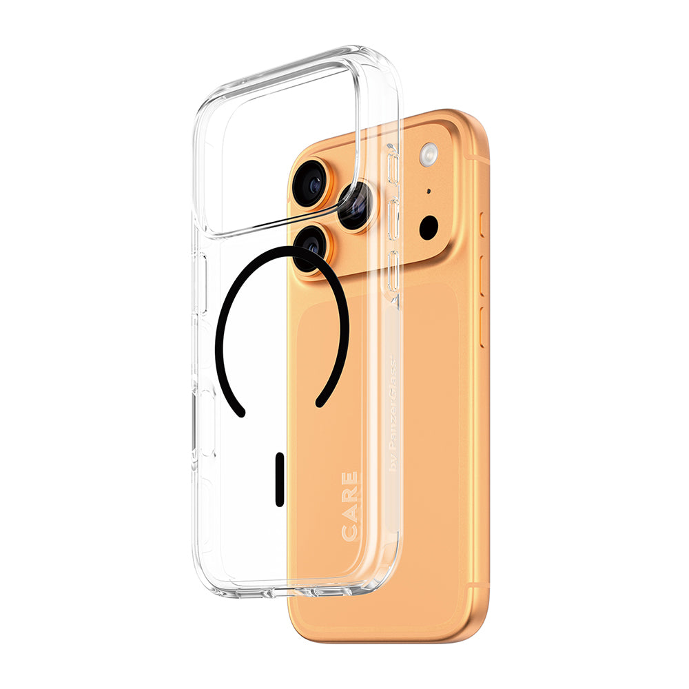 Coque MagSafe pour Apple iPhone 17 Pro, PanzerGlass, Care Urban Explorer, Transparente Blanche, Reconditionnée